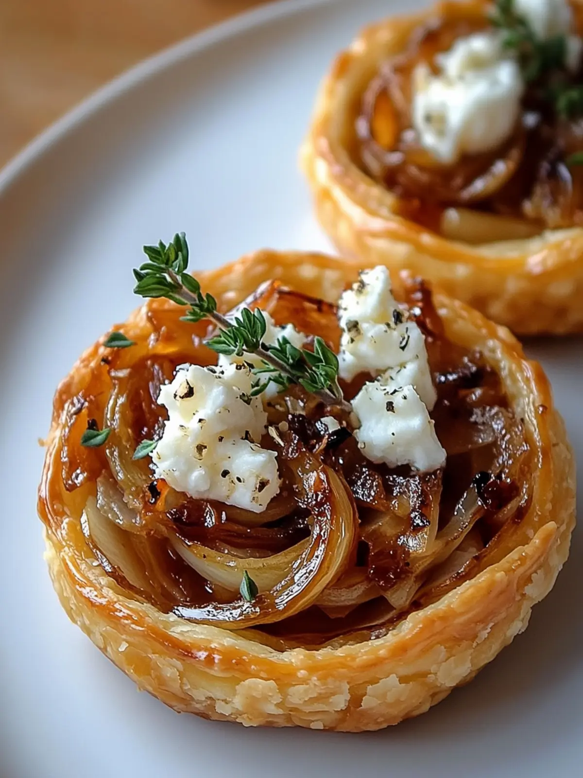 Savory Onion and Goat Cheese Tarts with a Touch of Magic 5 Onion and Goat Cheese Tarts