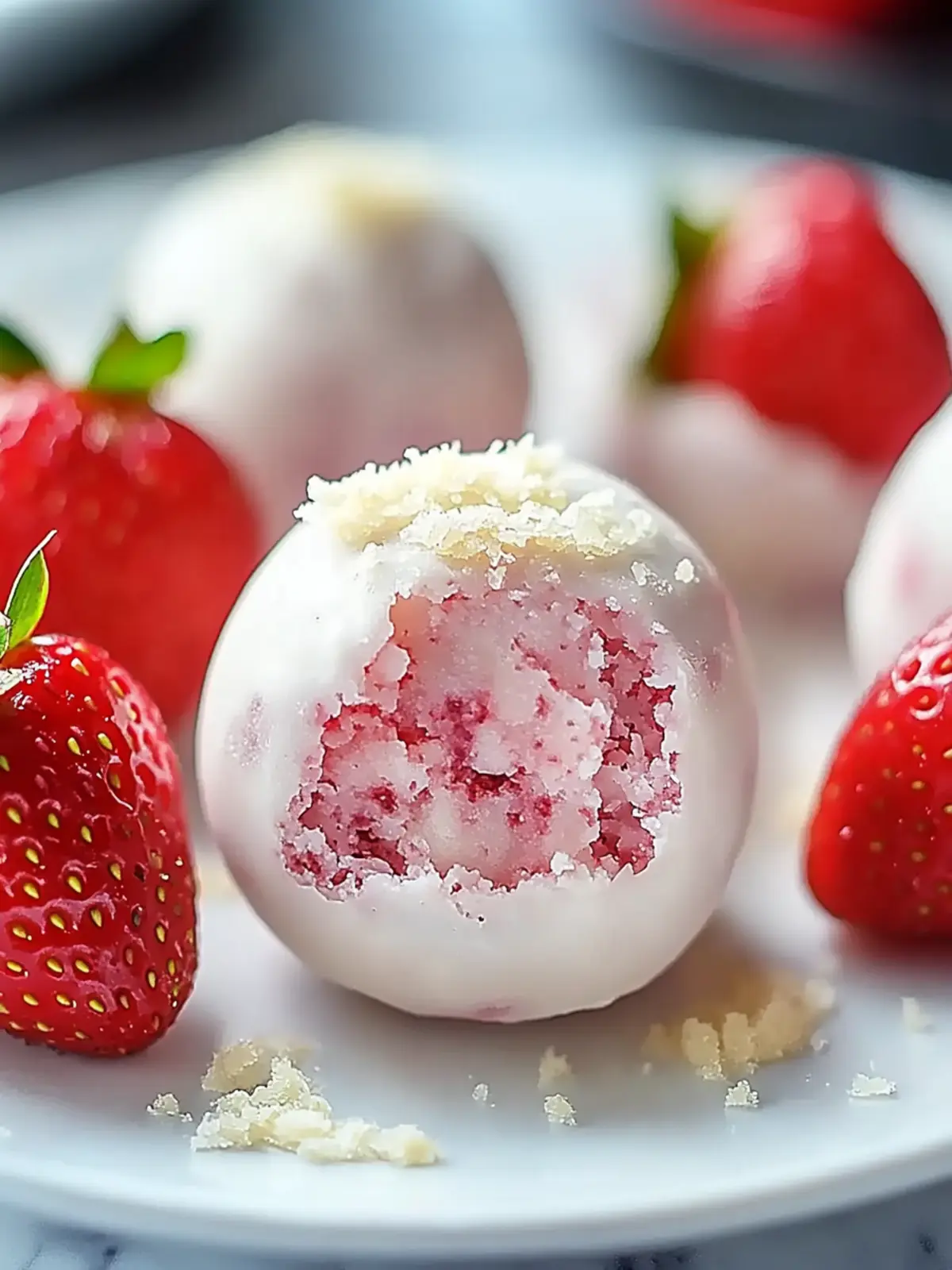 Delicious Strawberry Cheesecake Protein Balls for Healthy Snacking 4 Strawberry Cheesecake Protein Balls