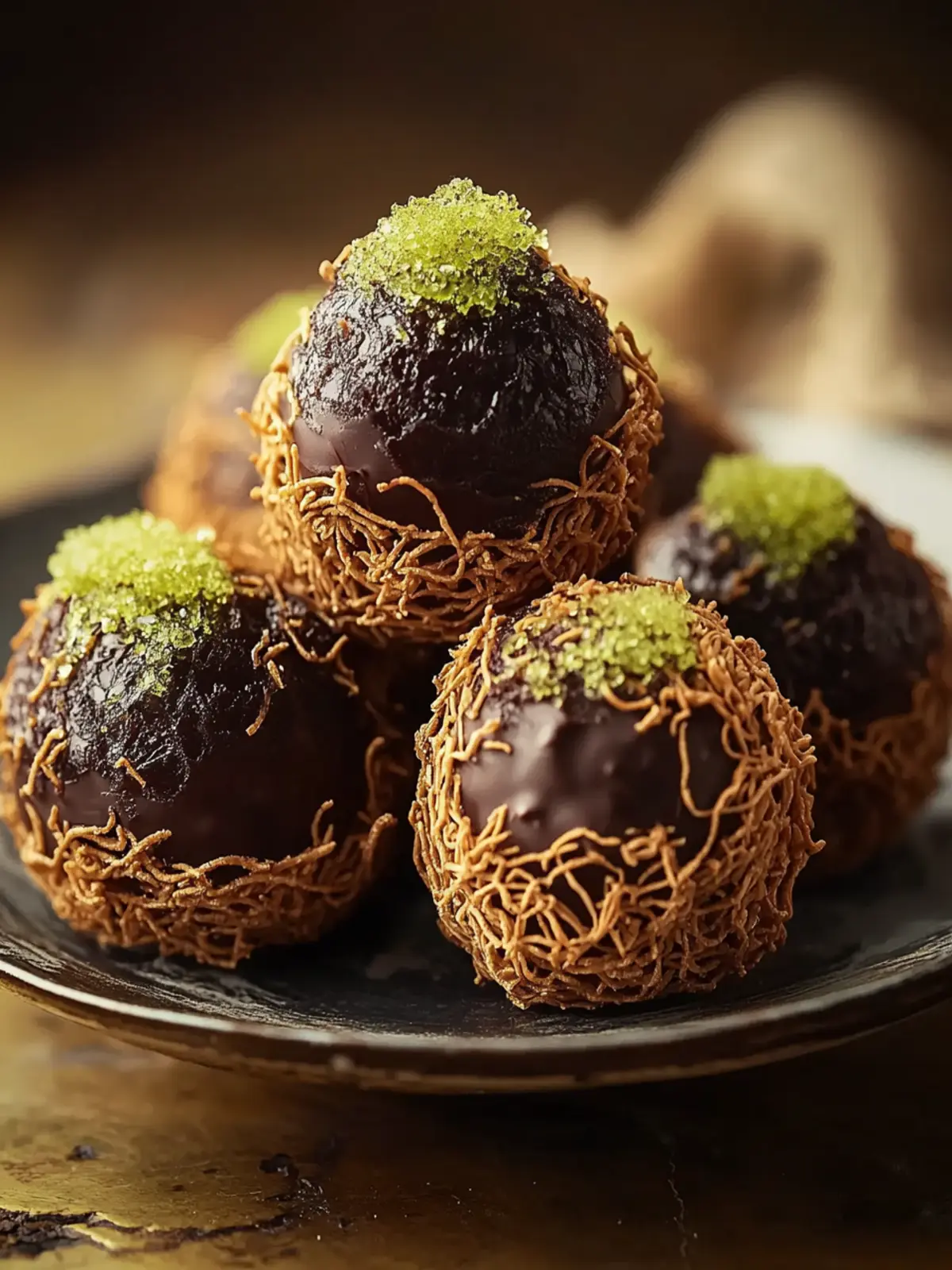 Indulge in Luxurious Dubai Chocolate Balls with Pistachio Bliss 5 Luxurious Dubai Chocolate Balls