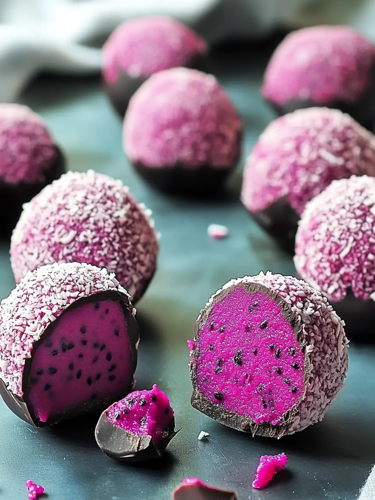 Delicious Dark Chocolate Dragon Fruit Coconut Treats You’ll Love 4 Dark Chocolate Dragon Fruit Coconut Treats