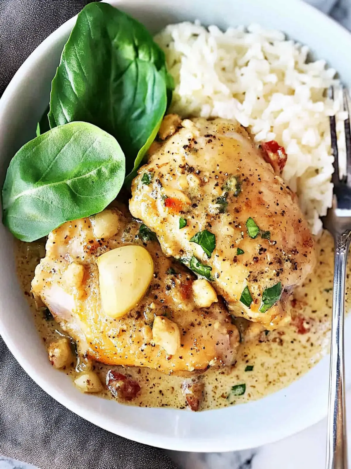 Creamy Garlic Chicken Thighs for a Cozy Dinner Night 4 Creamy Garlic Chicken Thighs