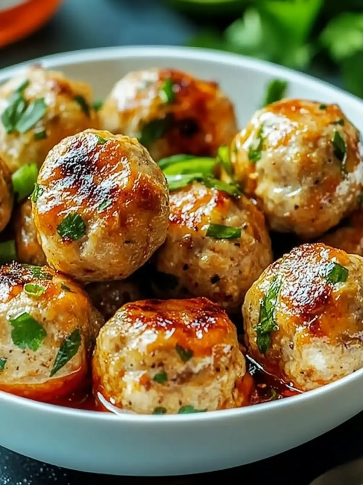Indulge in Flavorful Thai Baked Chicken Meatballs Today 4 Thai Baked Chicken Meatballs