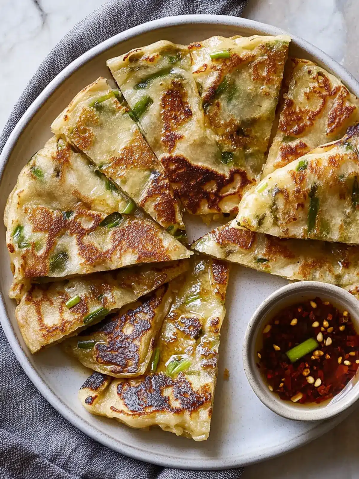 Extra-Flaky Scallion Pancakes: A Crispy Treat for Everyone 5 Extra-Flaky Scallion Pancakes