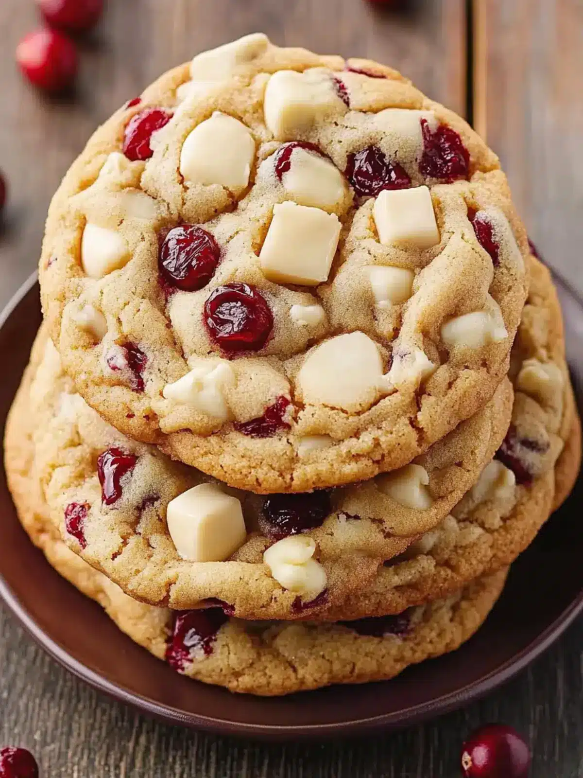 Irresistible White Chocolate Cranberry Cookies for Holidays 2 White Chocolate Cranberry Cookies