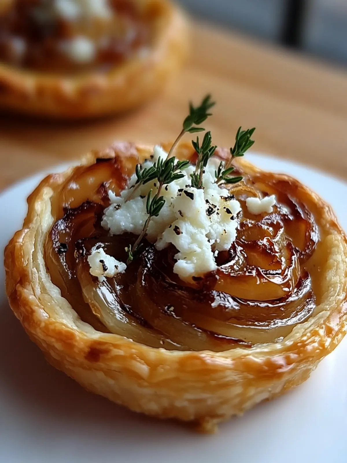 Savory Onion and Goat Cheese Tarts with a Touch of Magic 4 Onion and Goat Cheese Tarts