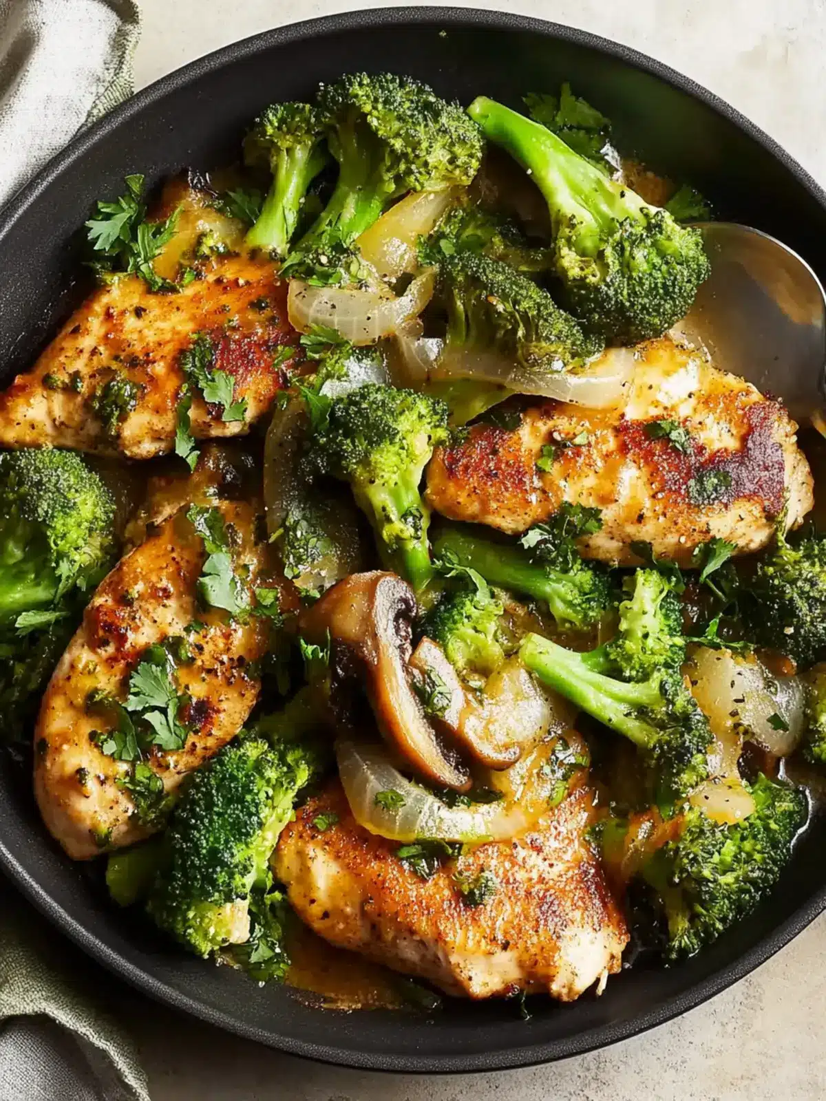 Cheesy Portobello Chicken Cutlets with Broccoli Bliss 3 Cheesy Portobello Chicken Cutlets with Broccoli