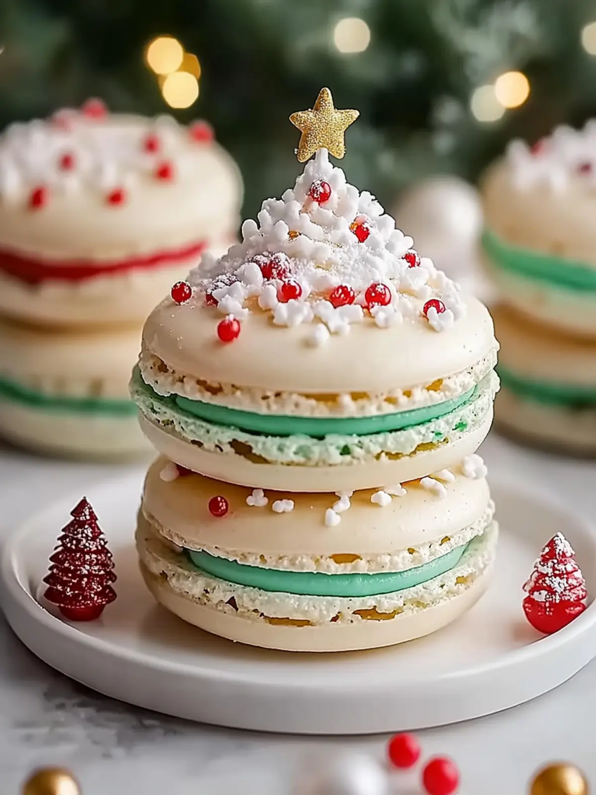 Deliciously Festive Christmas Tree Cake Macarons You’ll Love 4 Christmas Tree Cake Macarons