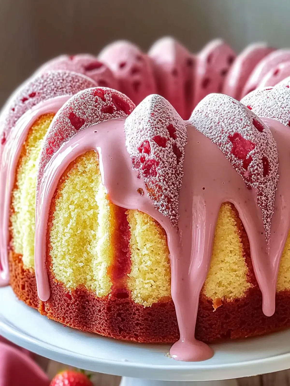 Irresistibly Soft Strawberry Milkshake Pound Cake Recipe 5 Strawberry Milkshake Pound Cake