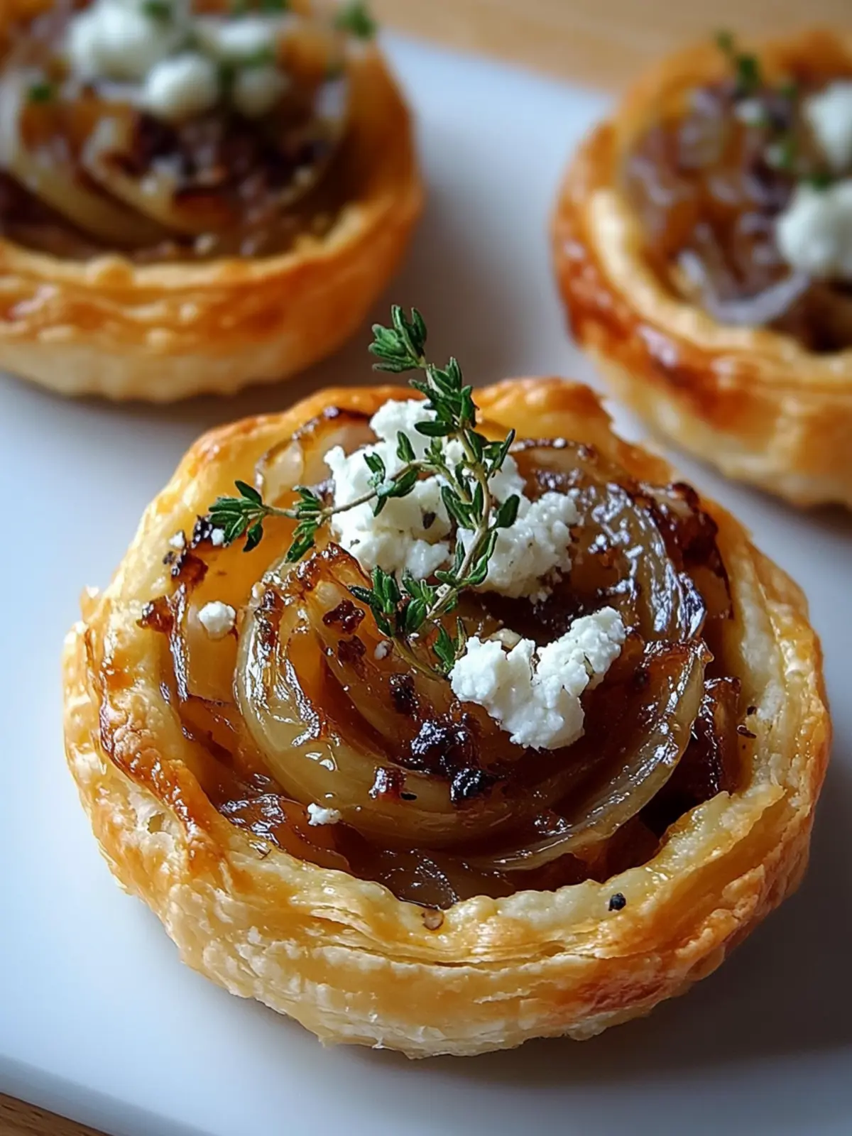 Savory Onion and Goat Cheese Tarts with a Touch of Magic 3 Onion and Goat Cheese Tarts