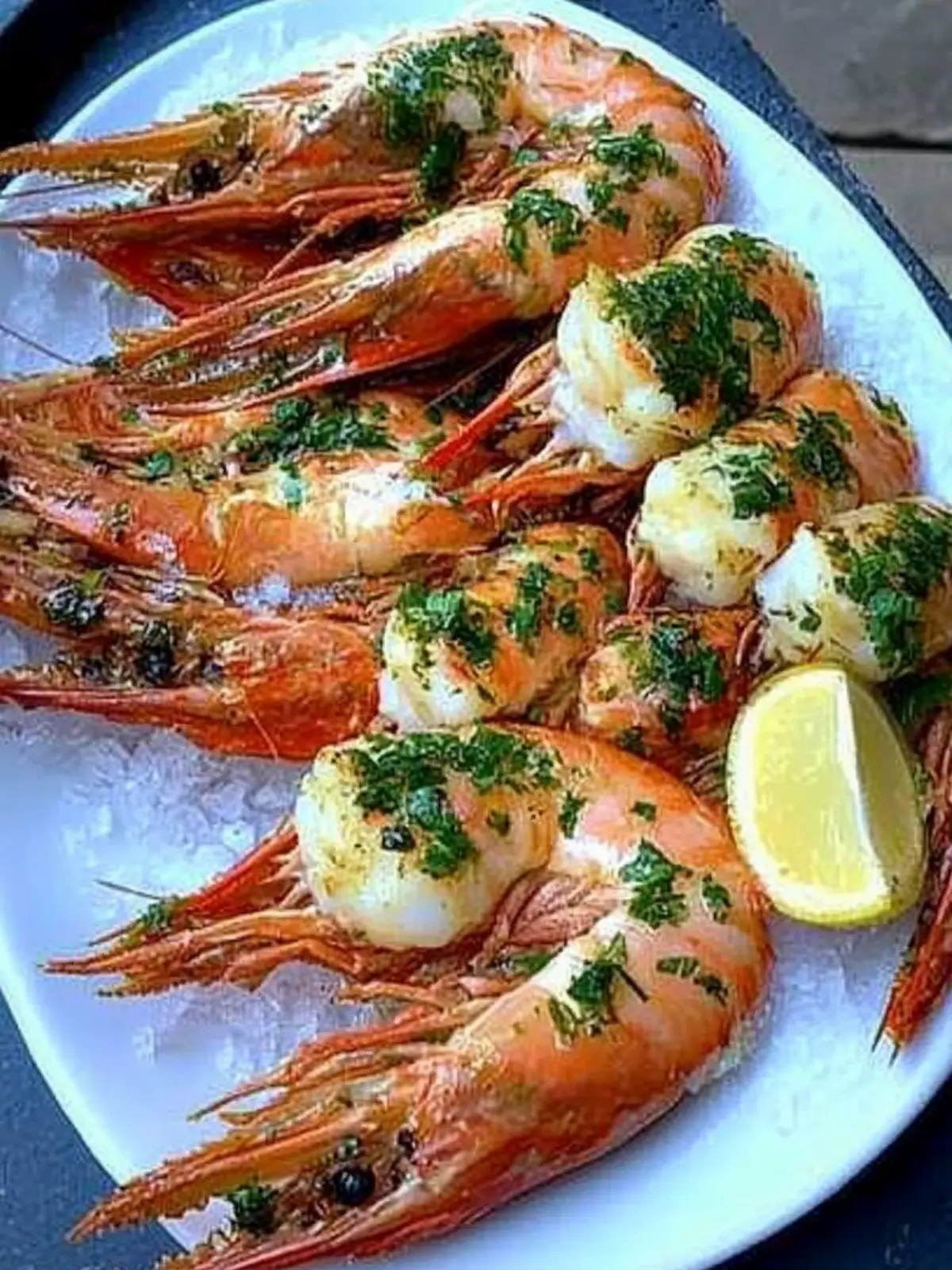 Savory Shrimp a la Marketman: Grilled Prawns with Garlic Butter 2 Shrimp/Prawns a la Marketman