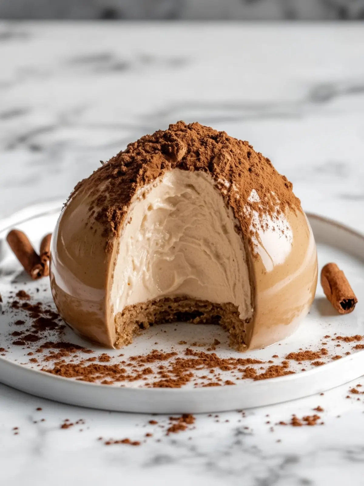 Gingerbread Latte Mousse Domes That's Holiday Magic on a Plate 5 Gingerbread Latte Mousse Domes