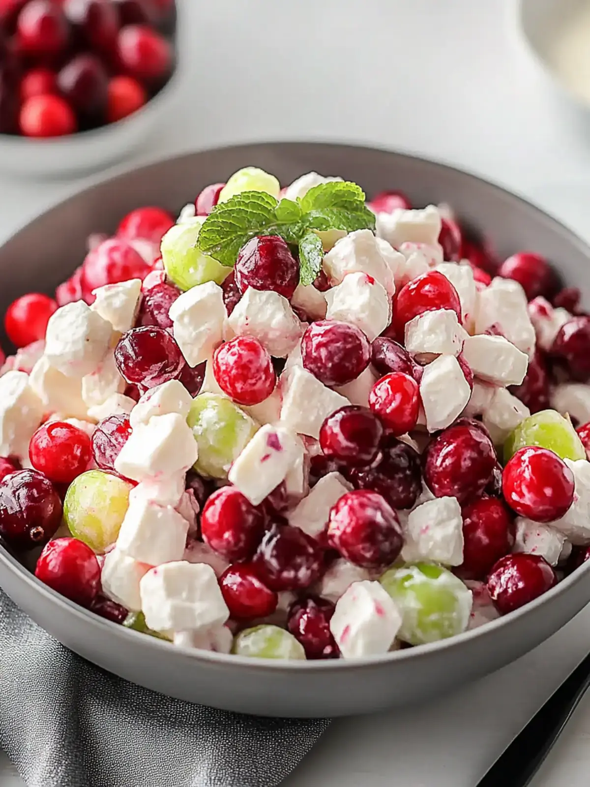 Delicious Cranberry Salad with Honeycrisp Apples and Yogurt Dressing 2 Cranberry Salad
