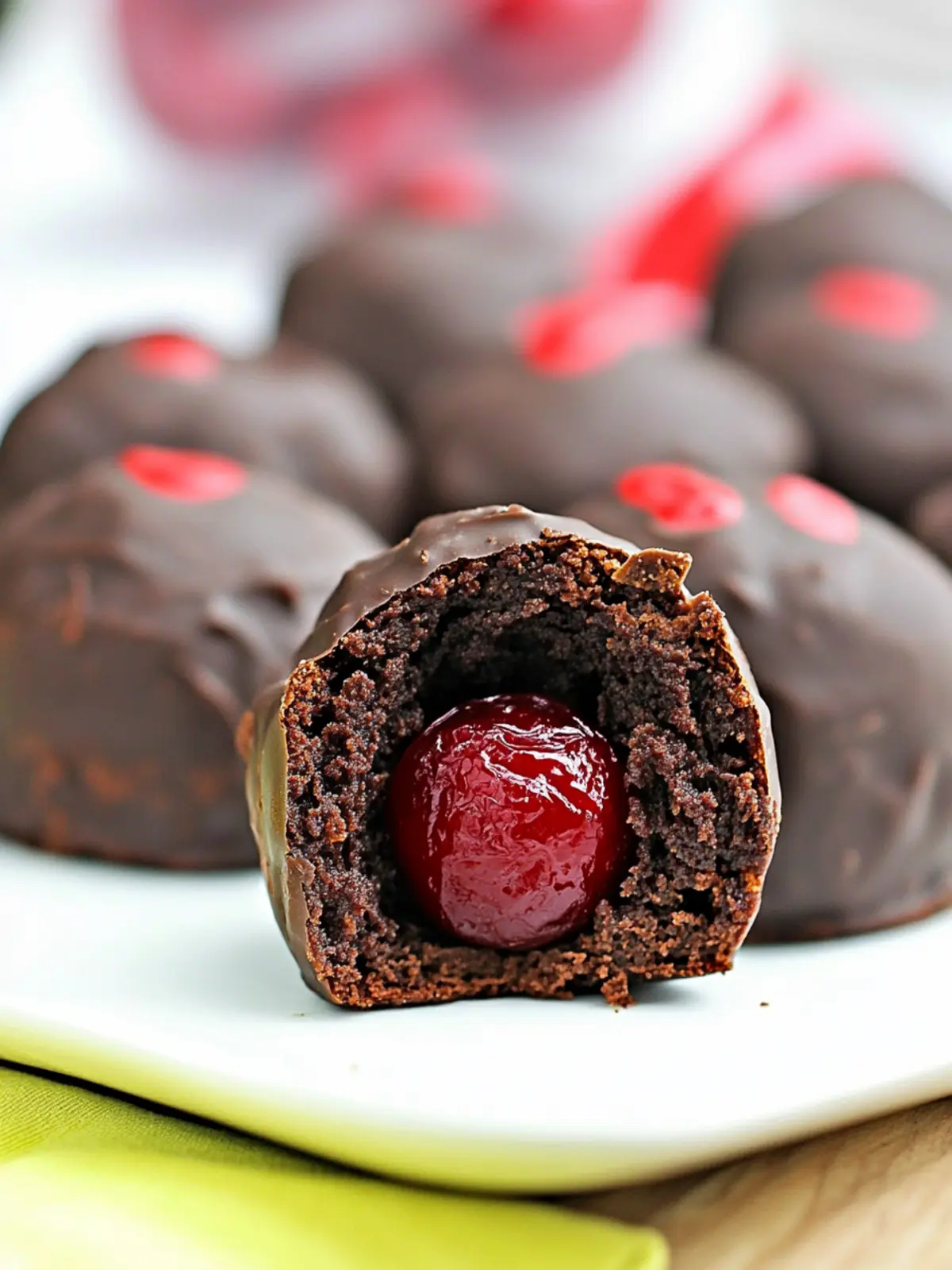 Chocolate Brownie Cherry Bombs with Crown Royal Twist 3 Chocolate Brownie Cherry Bombs