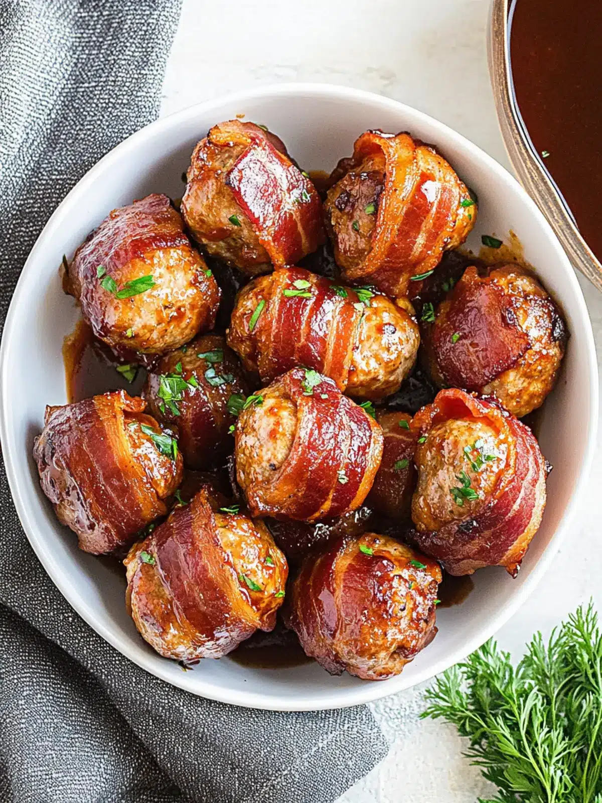 BBQ Bacon Wrapped Meatballs: Your New Game Day Essential 3 BBQ Bacon Wrapped Meatballs