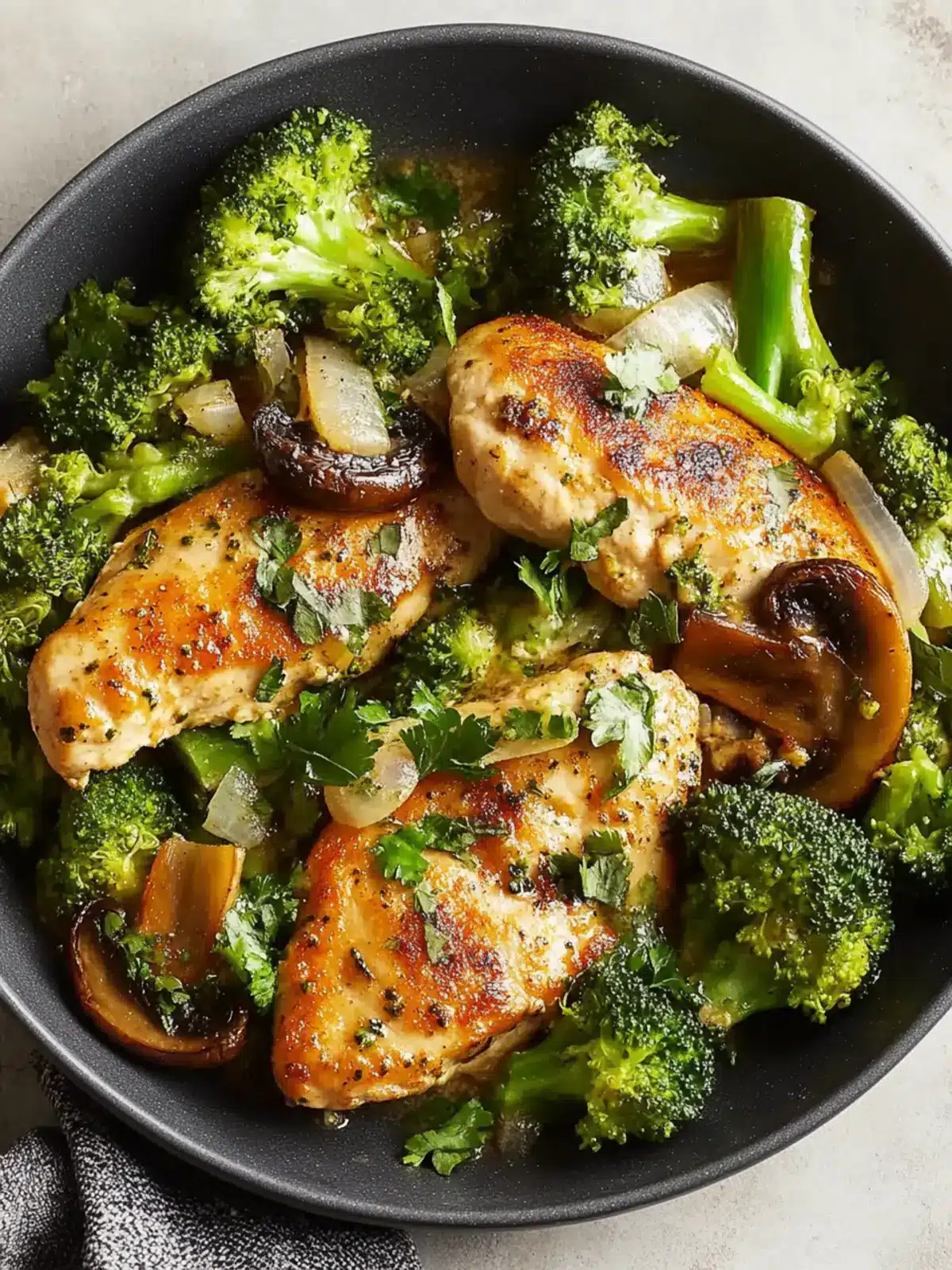 Cheesy Portobello Chicken Cutlets with Broccoli Bliss 5 Cheesy Portobello Chicken Cutlets with Broccoli