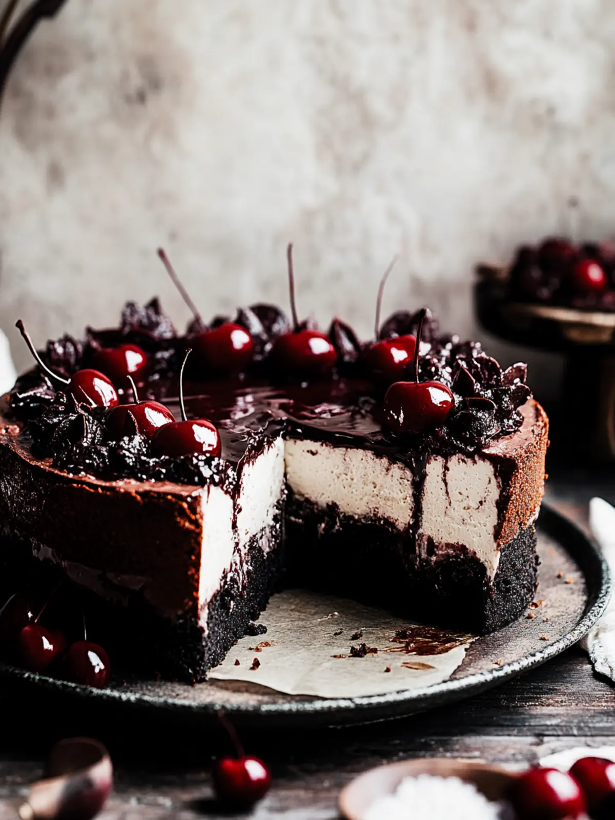Decadent Black Forest Cheesecake That Redefines Indulgence 4 Black Forest Cheesecake