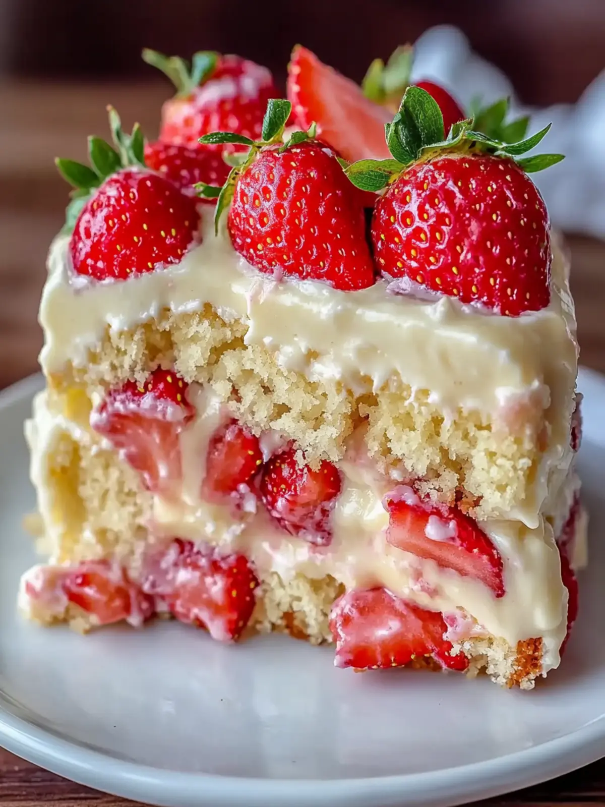 Strawberry Custard Delight Cake That Whisks You to Summer Bliss 2 Strawberry Custard Delight Cake