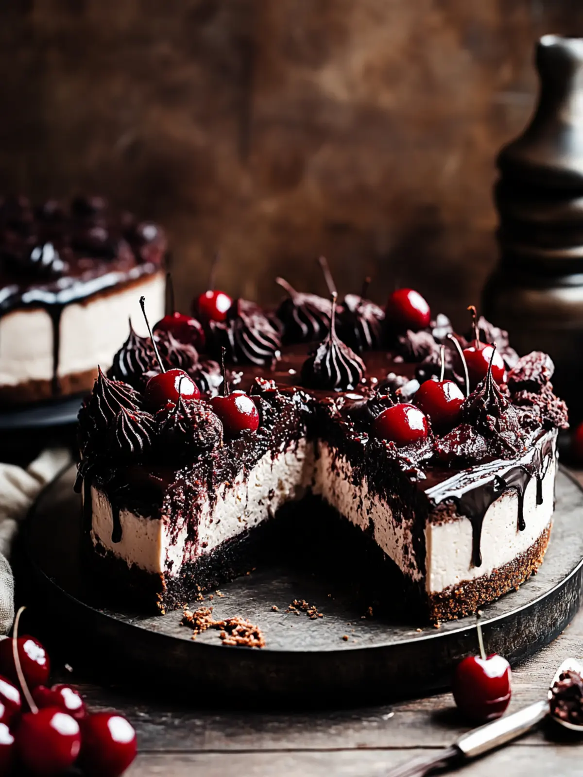 Decadent Black Forest Cheesecake That Redefines Indulgence 2 Black Forest Cheesecake