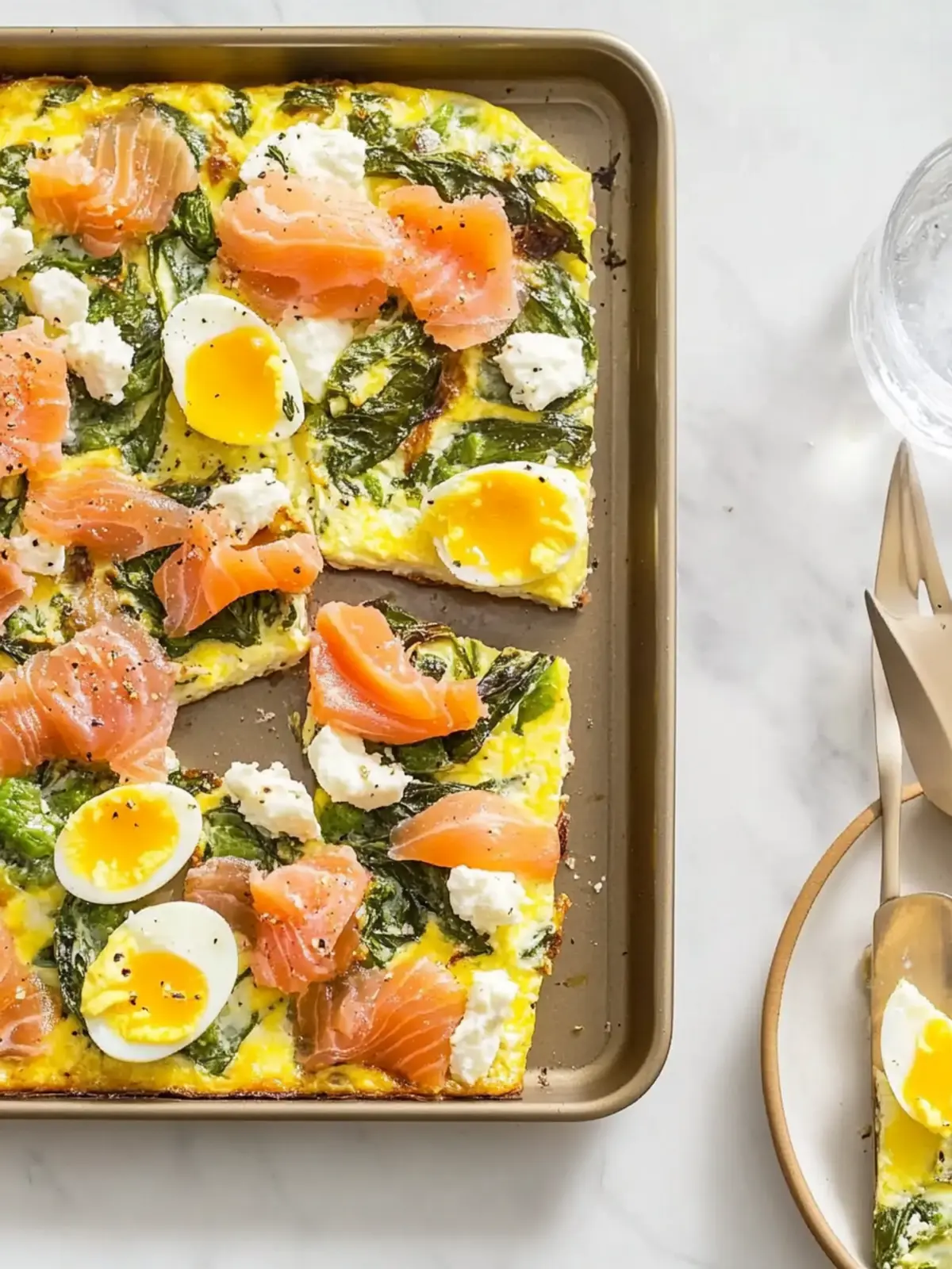 Smoked Salmon & Goat Cheese Sheet-Pan Eggs for a Cozy Brunch 5 Smoked Salmon & Goat Cheese Sheet-Pan Eggs