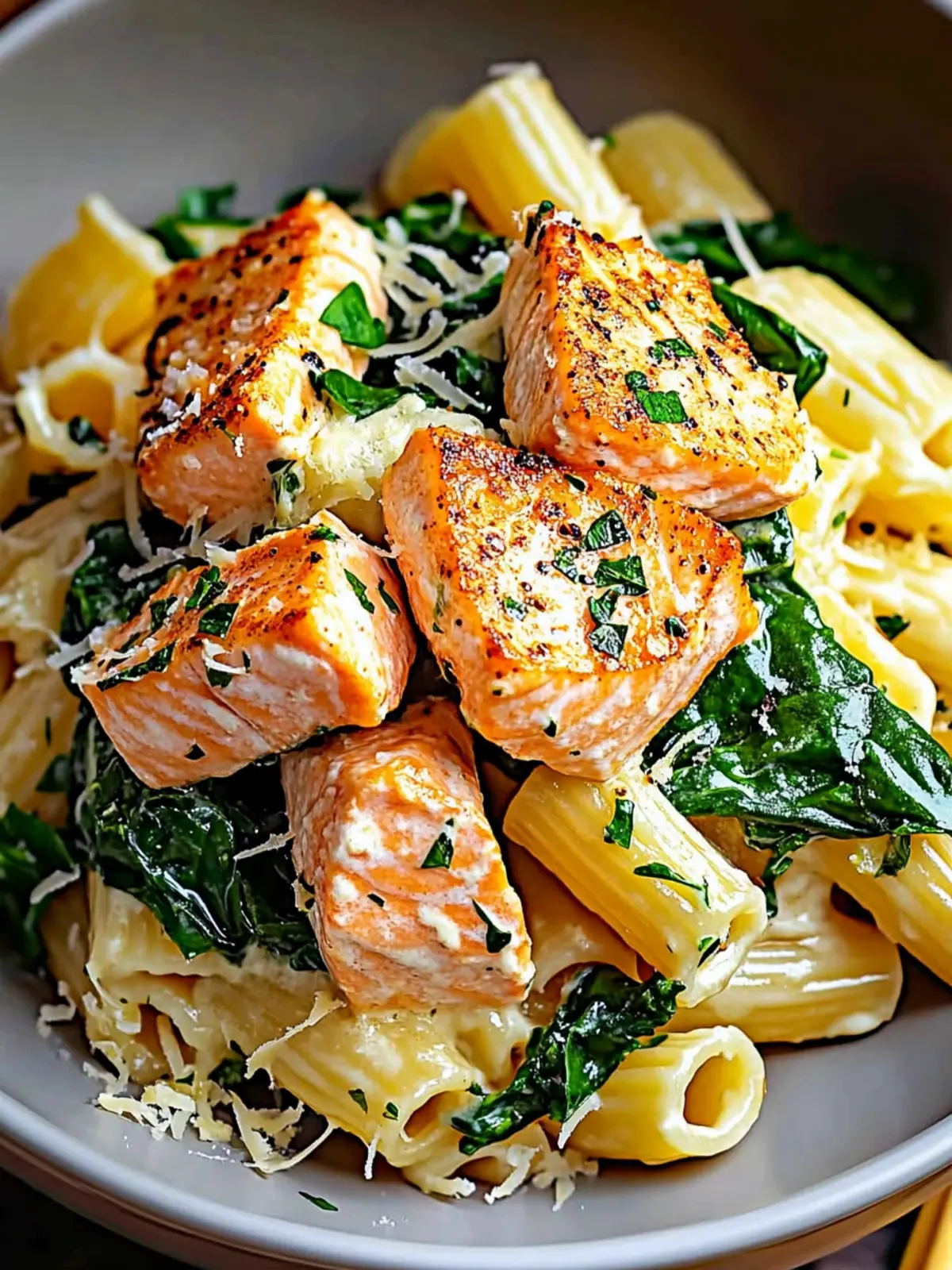 Delicious Salmon Spinach Pasta in Under 30 Minutes 5 Salmon Spinach Pasta