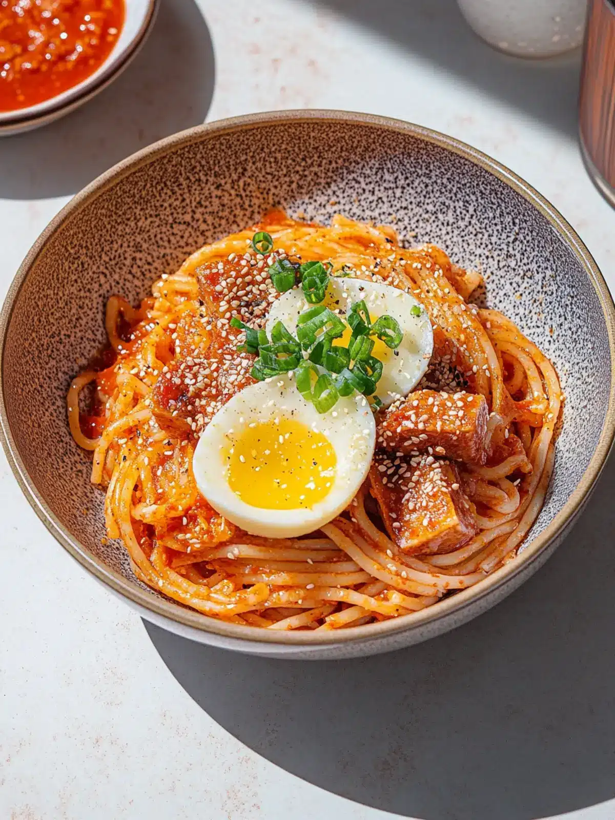 Creamy Korean Ssamjang Pasta: A Flavorful Twist on Comfort Food 4 Korean Ssamjang Pasta