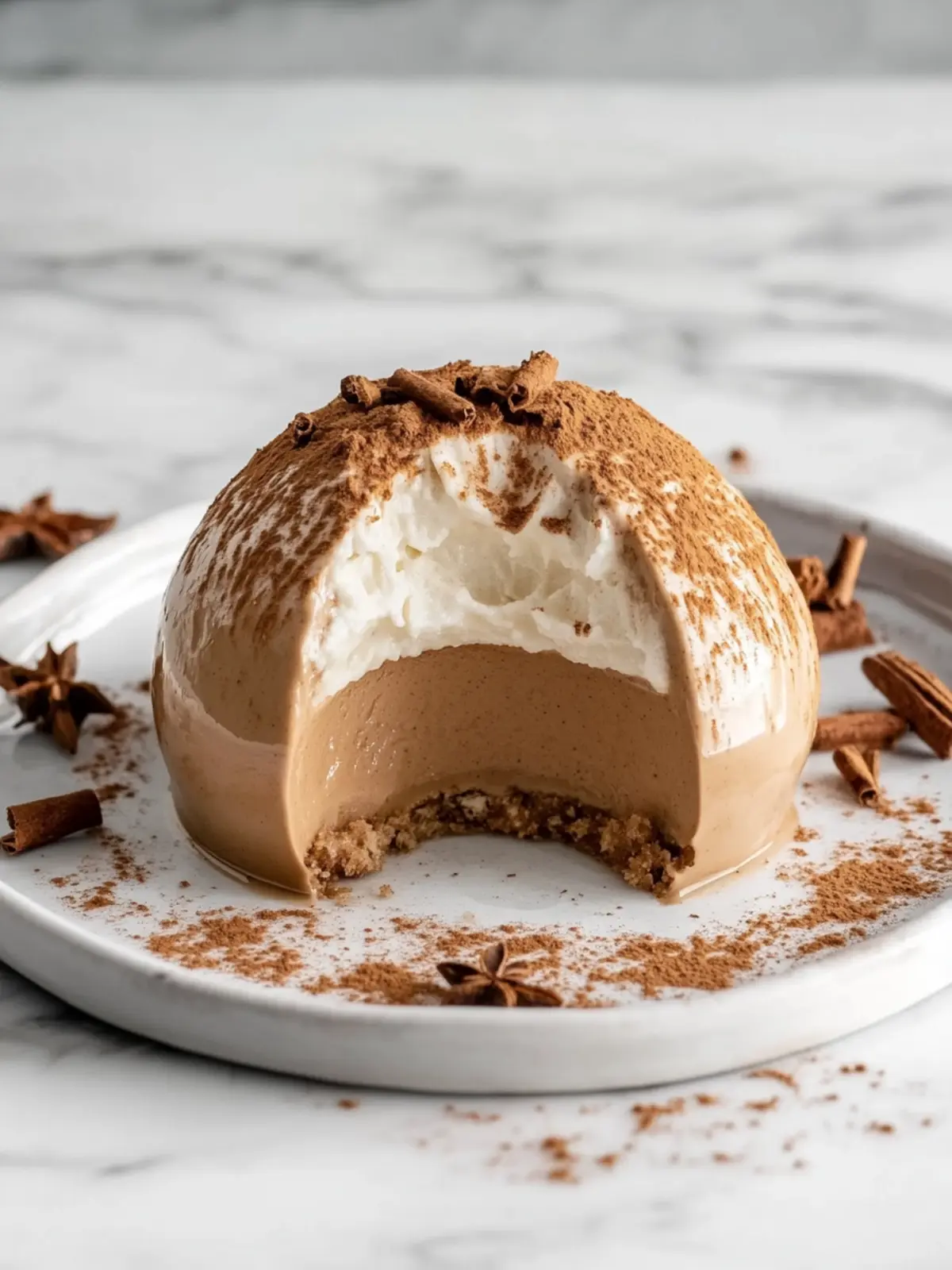 Gingerbread Latte Mousse Domes That's Holiday Magic on a Plate 2 Gingerbread Latte Mousse Domes