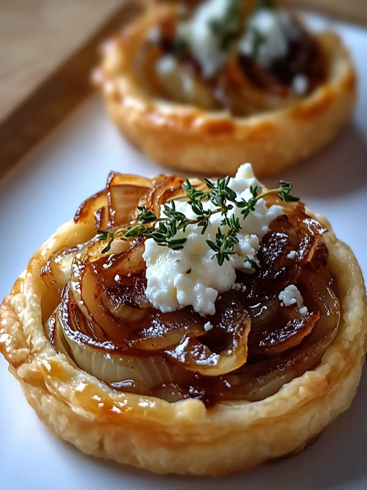 Savory Onion and Goat Cheese Tarts with a Touch of Magic 2 Onion and Goat Cheese Tarts