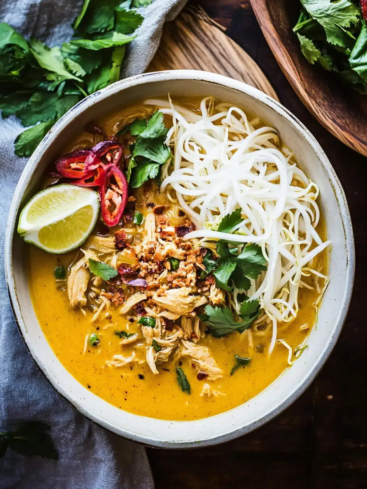 Savory Chicken Curry Noodle Soup: A Cozy Homemade Delight 2 Chicken Curry Noodle Soup