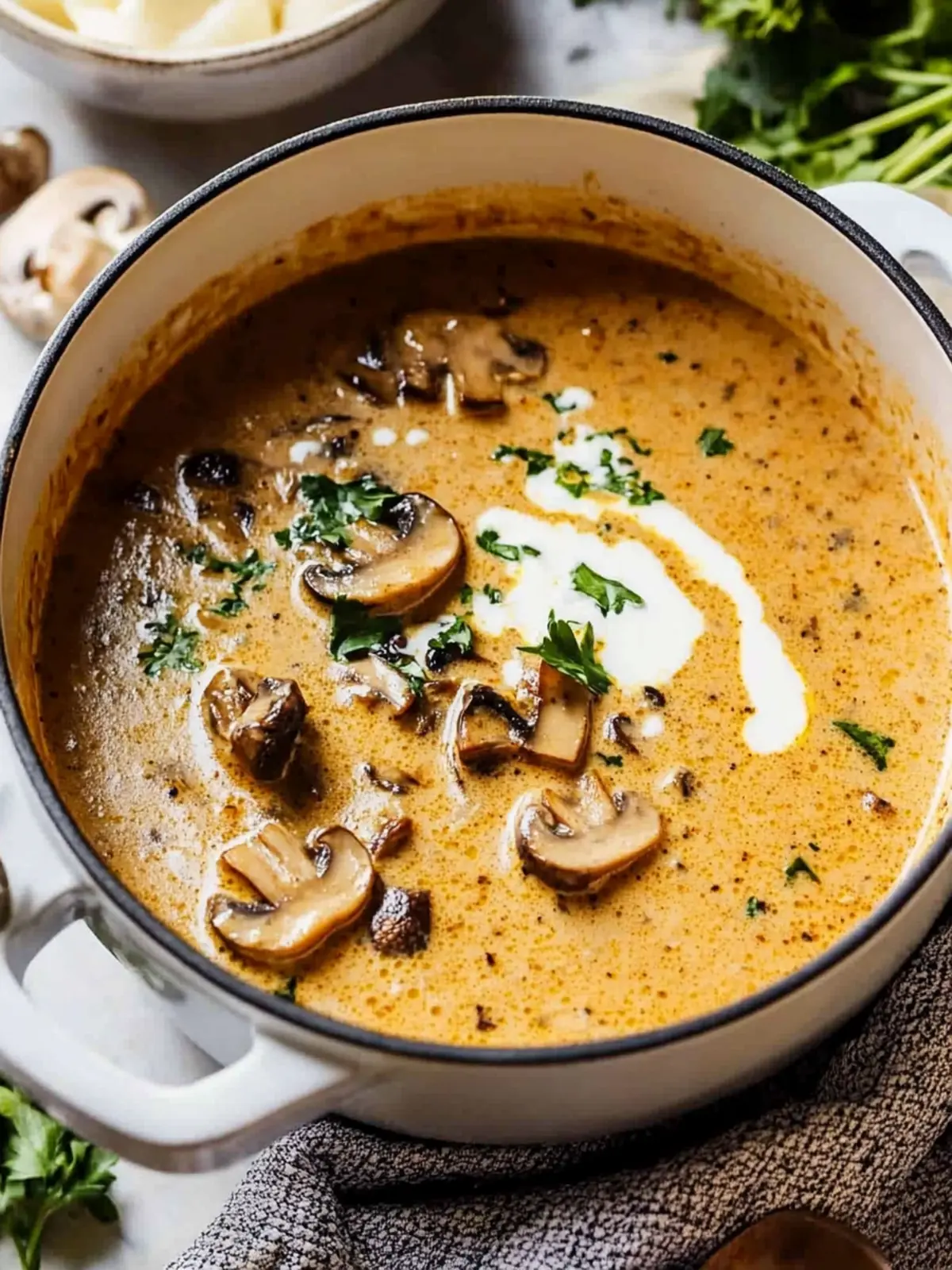 Deliciously Creamy Hungarian Mushroom Soup for Cozy Nights 4 Creamy Hungarian Mushroom Soup