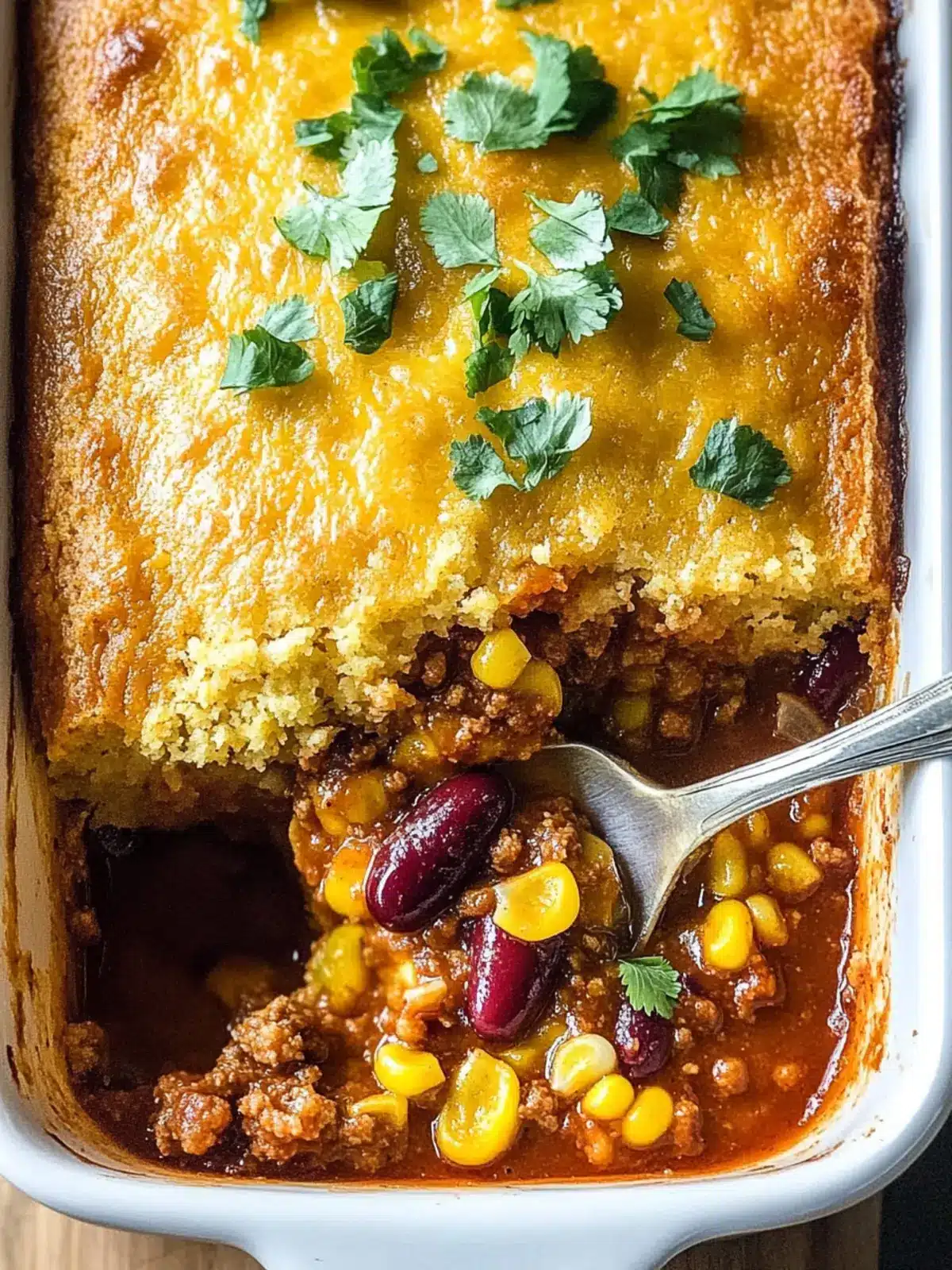 Cozy Up with Chili Cornbread Casserole Delight 3 Chili Cornbread Casserole