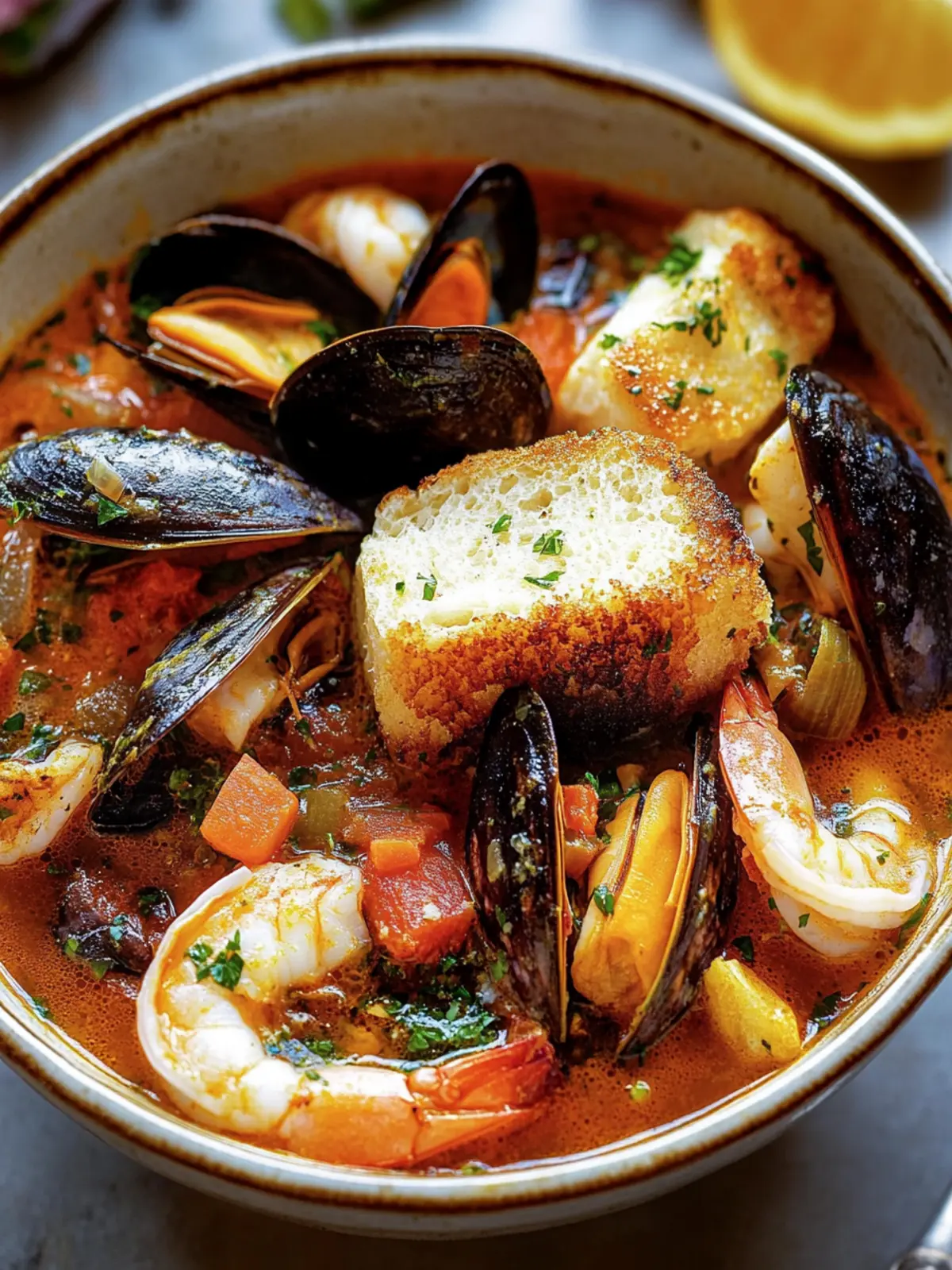 Delicious Bouillabaisse: Your Ultimate Cozy Seafood Stew 5 Bouillabaisse (Seafood Stew)