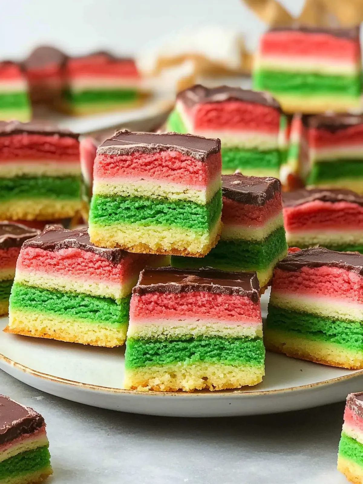 Italian Rainbow Cookies: A Slice of Sweet Italian Tradition 2 Italian Rainbow Cookies
