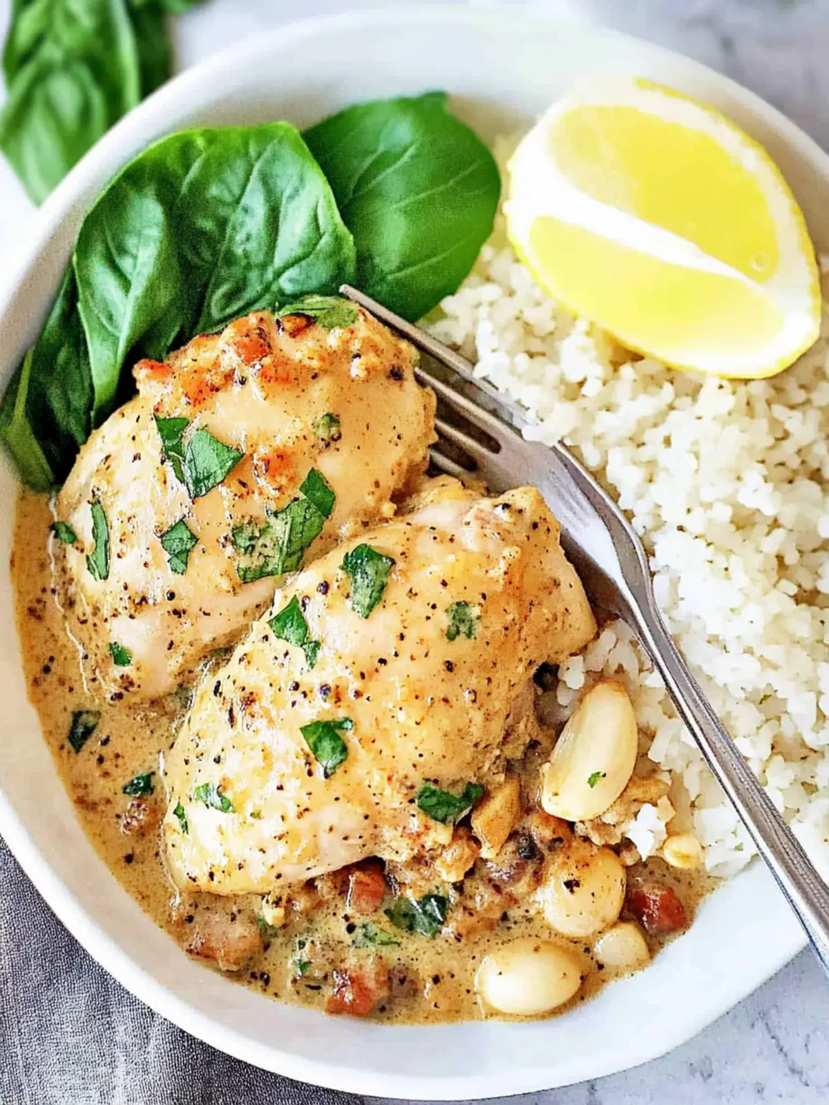 Creamy Garlic Chicken Thighs for a Cozy Dinner Night 3 Creamy Garlic Chicken Thighs