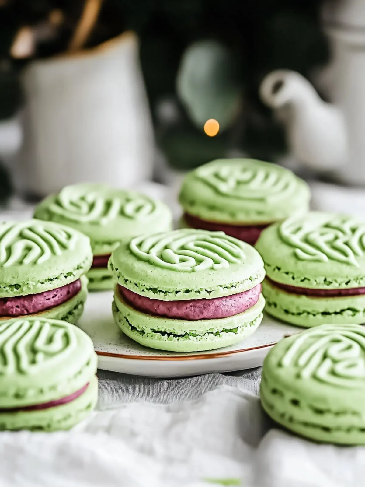Fluffy Pandan Sandwich Cookies with Coconut Bliss Filling 3 Fluffy Pandan Sandwich Cookies