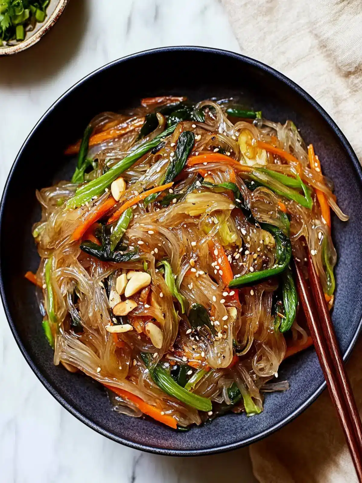 Savory Japchae: Feel-Good Stir-Fry with Tender Beef Delight 4 Japchae