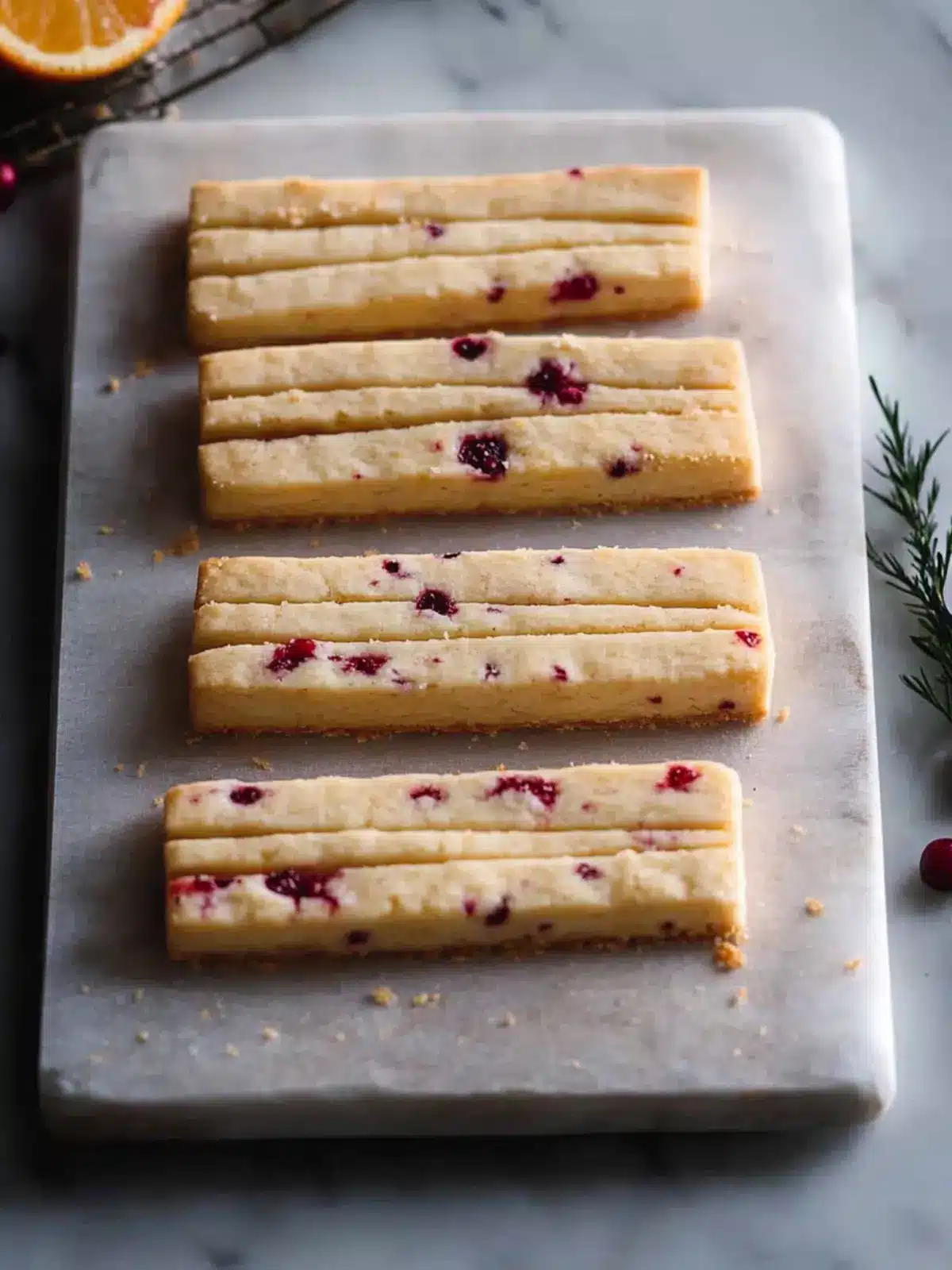 Orange Cranberry Shortbread Cookies for Holiday Bliss 3 Orange Cranberry Shortbread Cookies