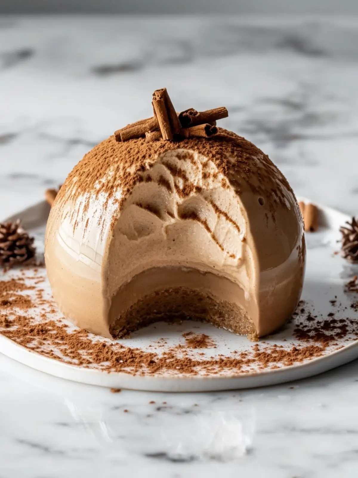 Gingerbread Latte Mousse Domes That's Holiday Magic on a Plate 3 Gingerbread Latte Mousse Domes