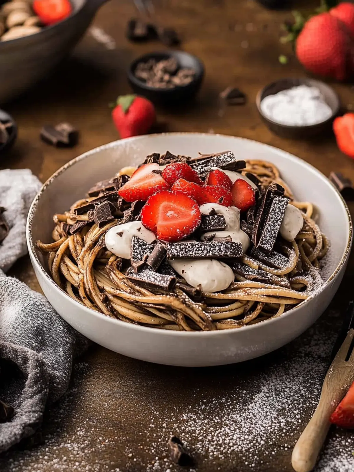 Chocolate Pancake Spaghetti: Fun Breakfast Delight for All 3 Chocolate Pancake Spaghetti
