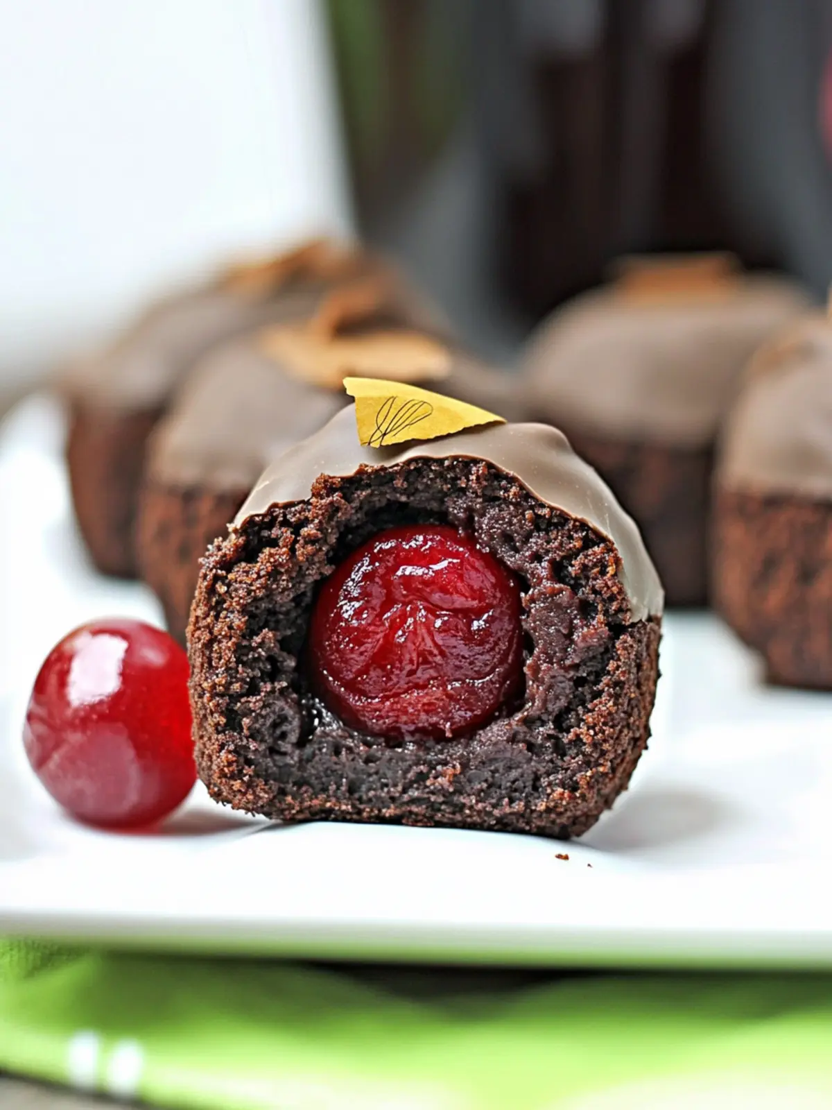 Chocolate Brownie Cherry Bombs with Crown Royal Twist 5 Chocolate Brownie Cherry Bombs