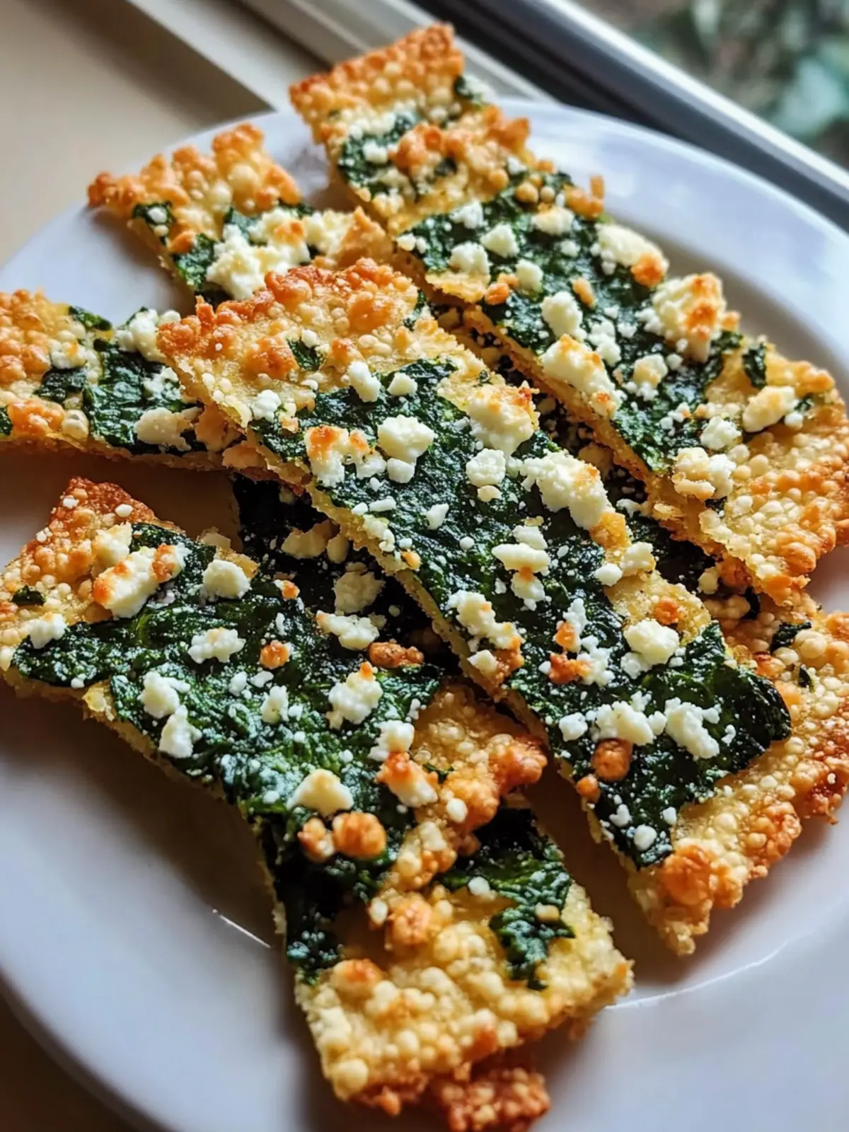 Crispy Spinach and Feta Cheese Crisps You’ll Crave Daily 3 Spinach and Feta Cheese Crisps