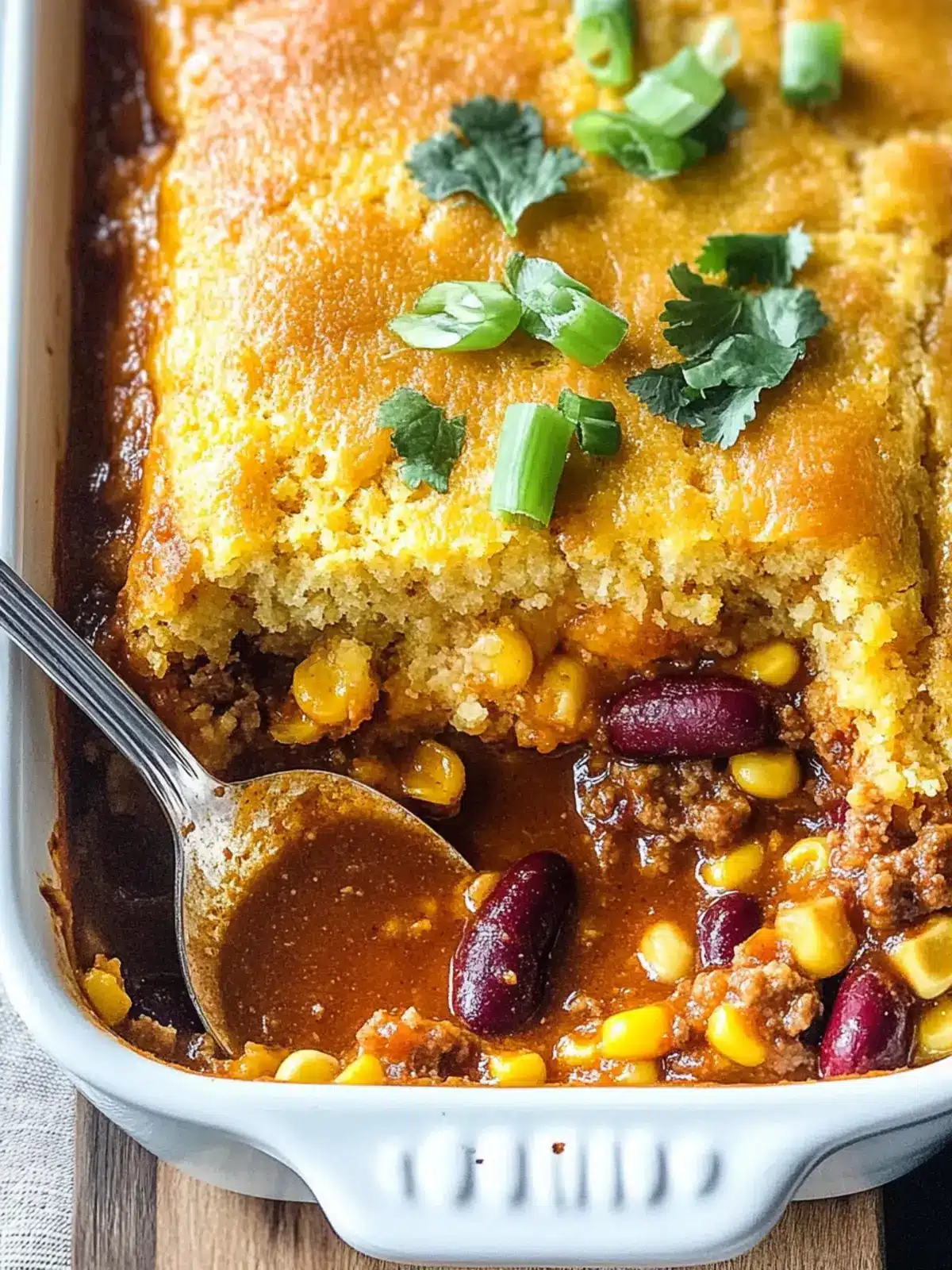 Cozy Up with Chili Cornbread Casserole Delight 4 Chili Cornbread Casserole