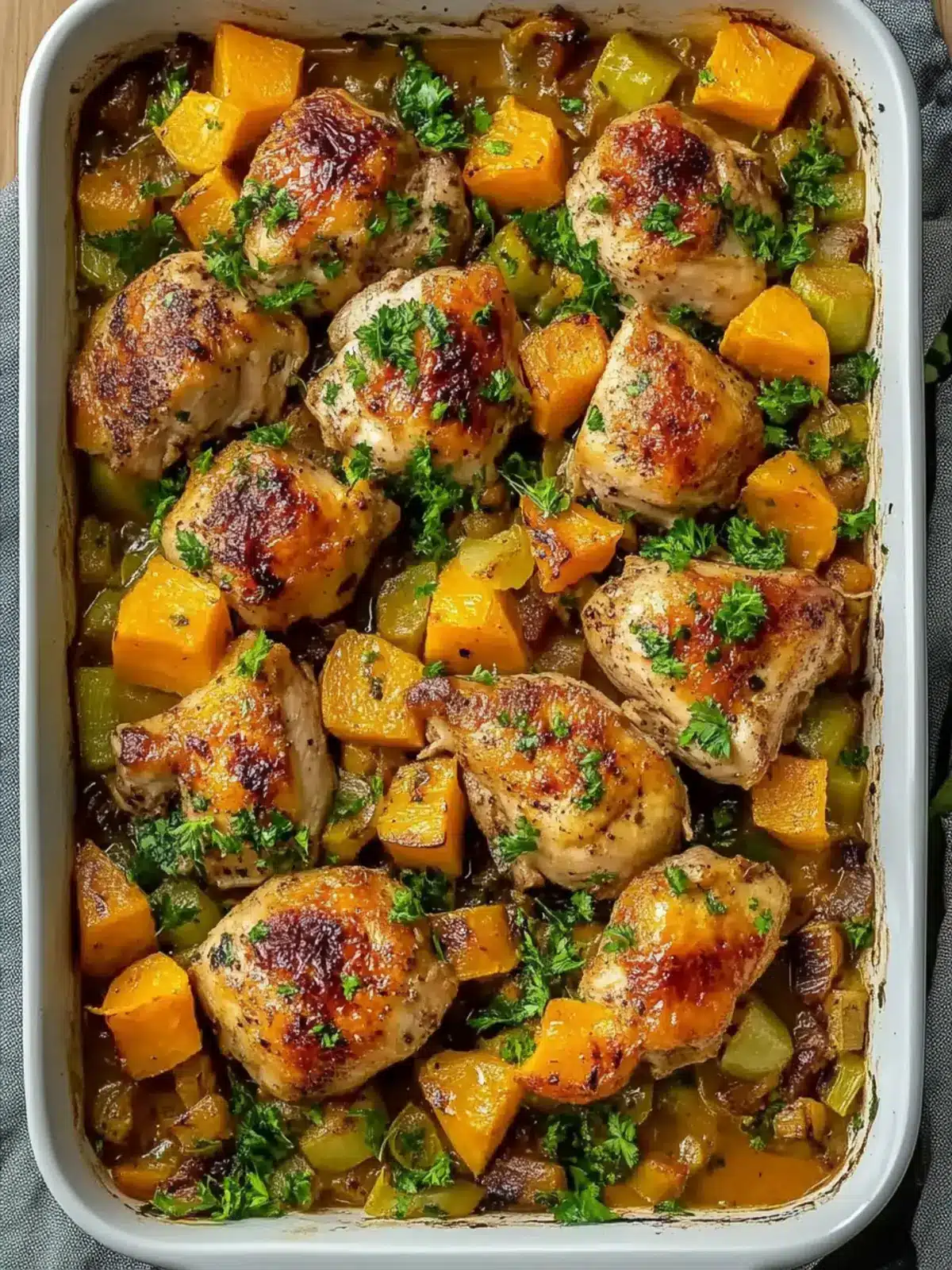 Roasted Chicken Leek and Butternut Squash Bake for Cozy Nights 2 Roasted Chicken Leek and Butternut Squash