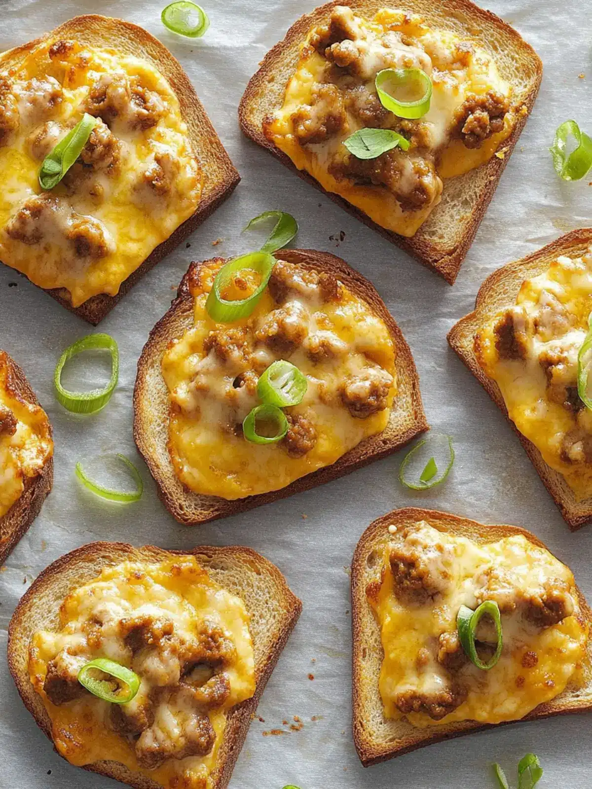Mouthwatering Party Pizzas on Crunchy Rye Bread Delight 3 Party Pizzas