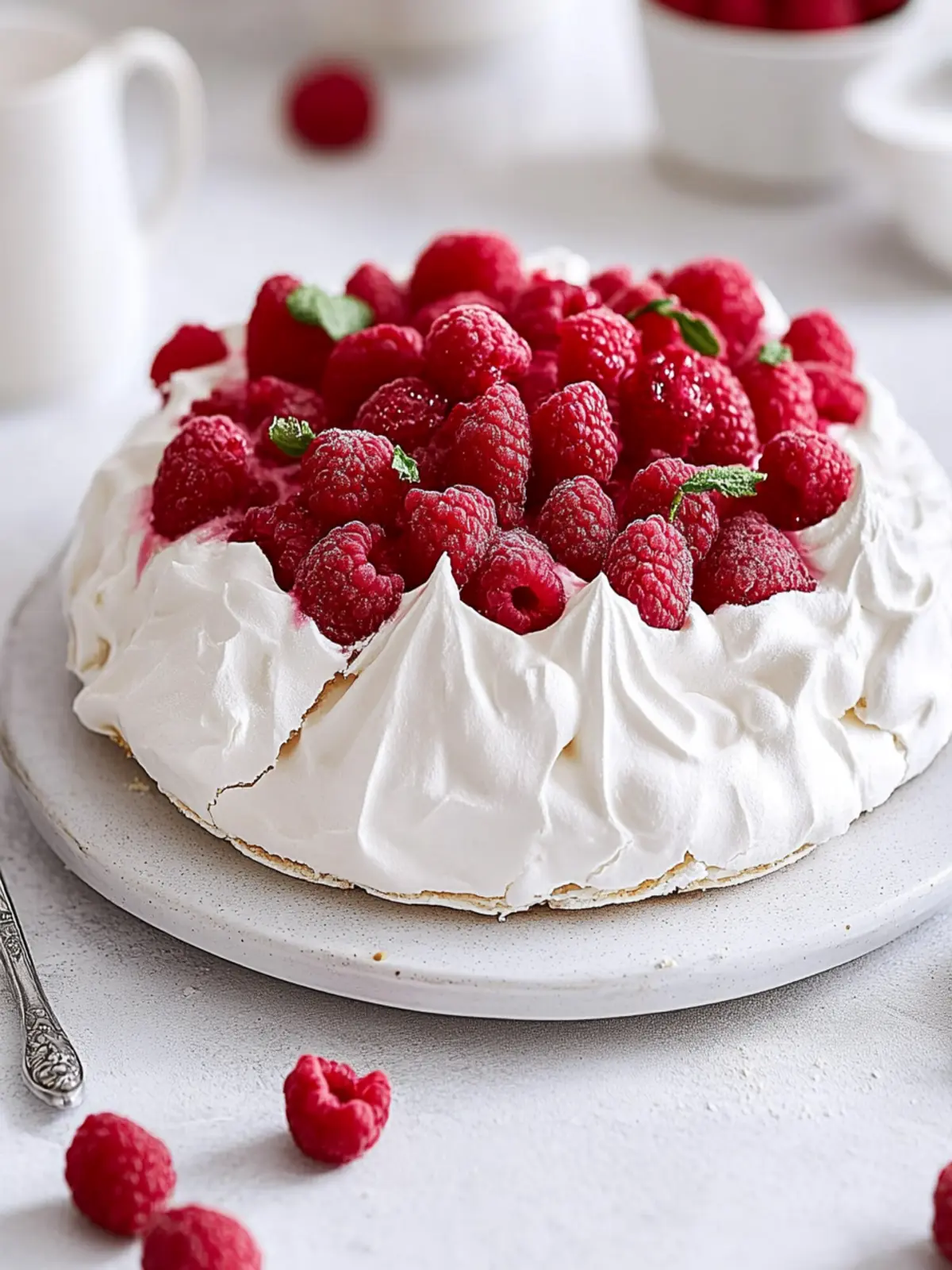 Heavenly Raspberry Pavlova with Swiss Meringue Delight 4 Raspberry Pavlova with Swiss Meringue