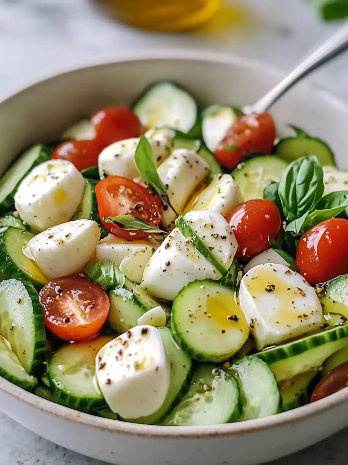Refreshing Cucumber Mozzarella Salad You'll Love This Summer 2 Cucumber Mozzarella Salad