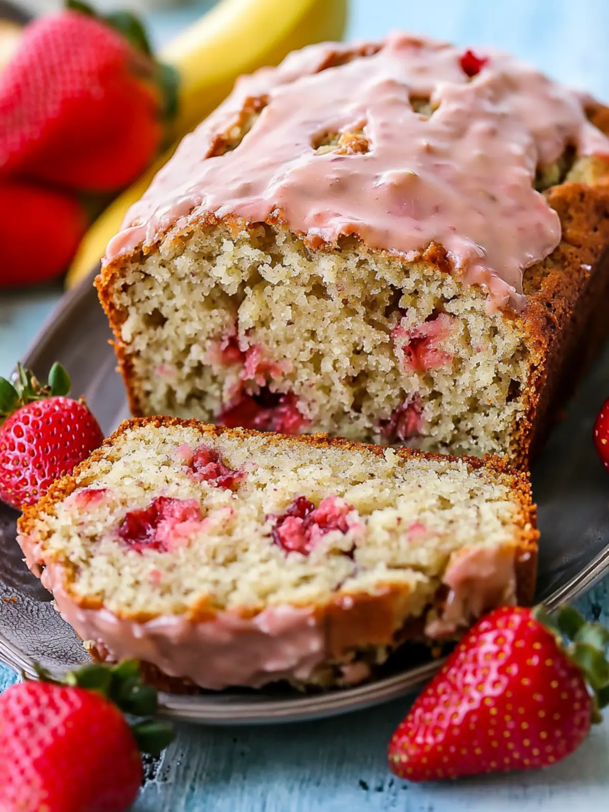 Delicious Strawberry Banana Bread for a Sweet Morning Boost 5 Strawberry Banana Bread