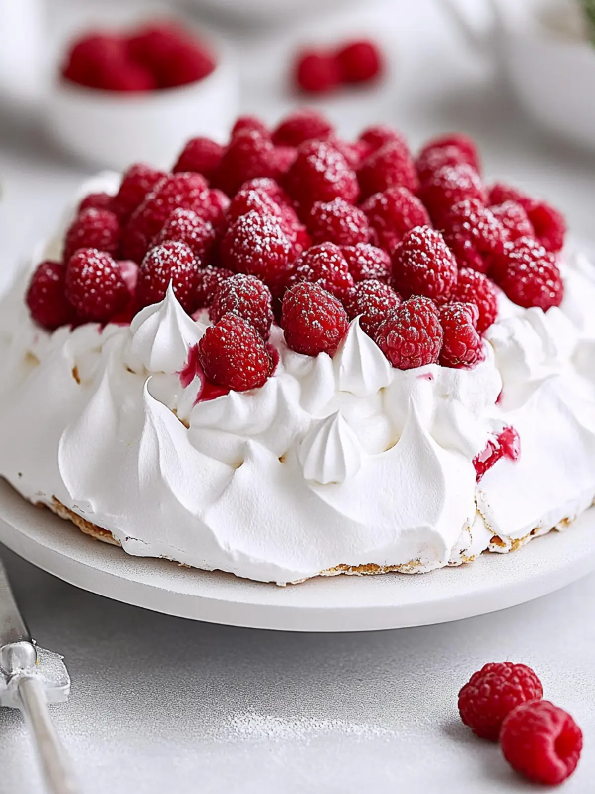 Heavenly Raspberry Pavlova with Swiss Meringue Delight 2 Raspberry Pavlova with Swiss Meringue