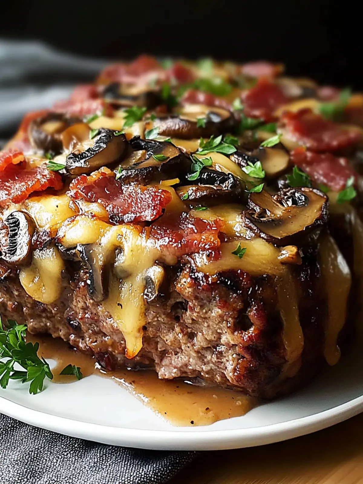 Savory Swiss Bacon Mushroom Meatloaf to Elevate Dinner Time 5 Swiss Bacon Mushroom Meatloaf