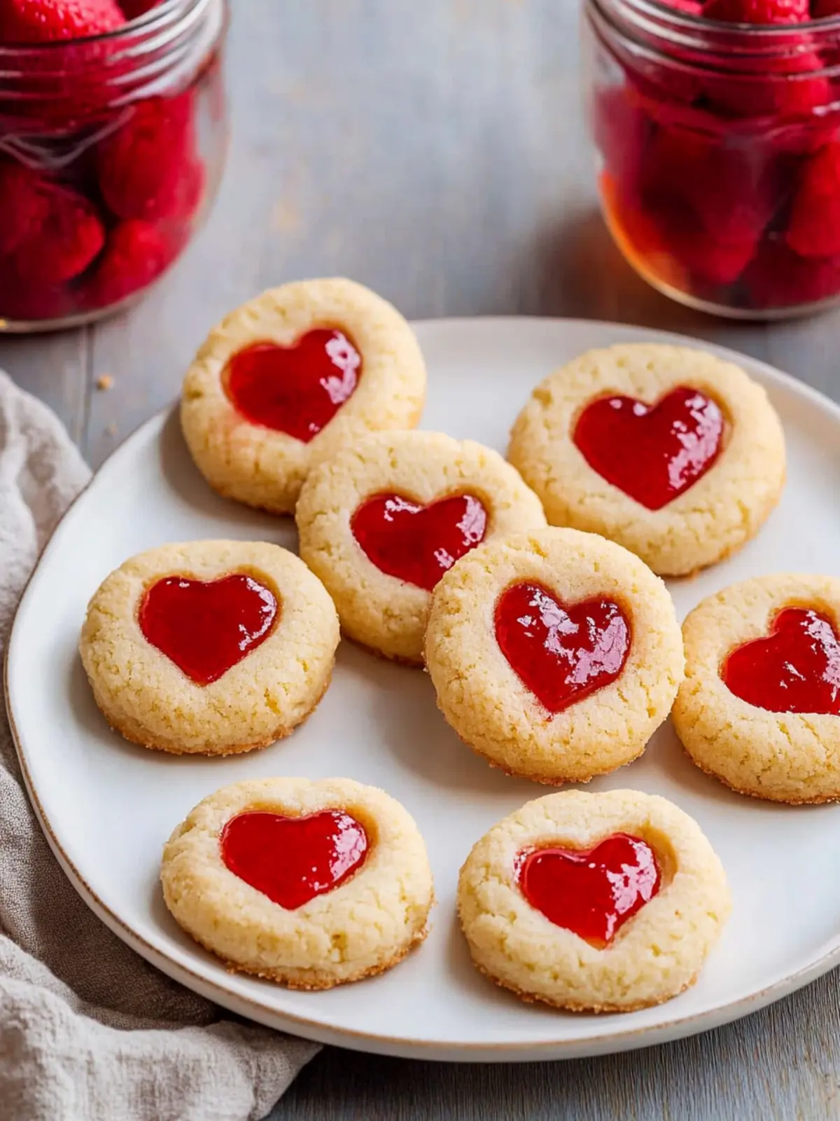 Heart Thumbprint Cookies That Melt in Your Mouth! 5 Heart Thumbprint Cookies