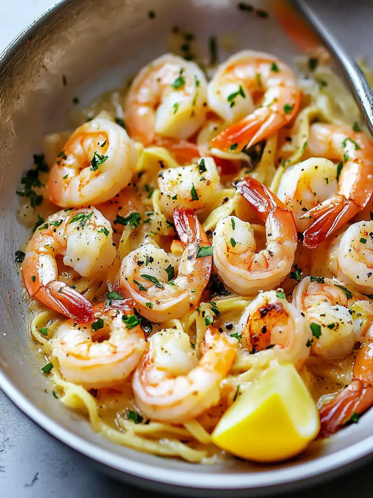 Savory Shrimp Scampi with Garlic and Lemon Bliss 4 Shrimp Scampi